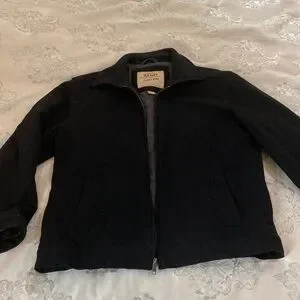 Old Navy | Jackets & Coats | Old Navy Black Wool Zip Up Jacket